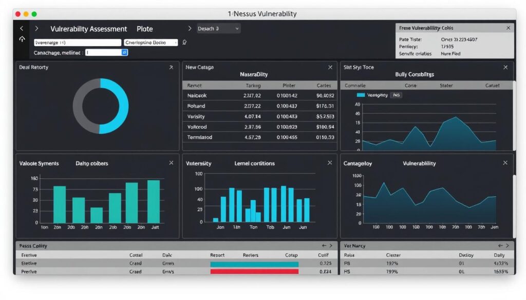 An image of a vulnerability assessment report generated by Nessus