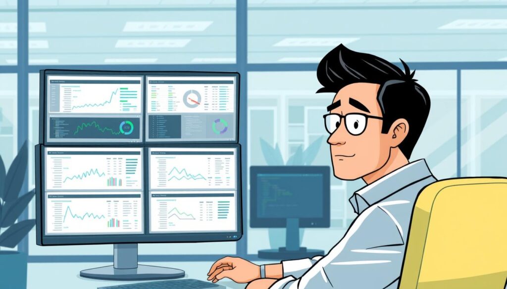 An image representing an administrator managing Splunk Enterprise Security