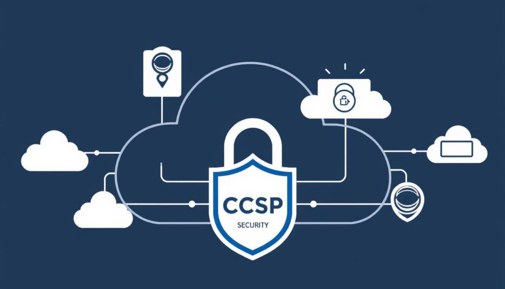 An image representing cloud security or the CCSP certification logo.