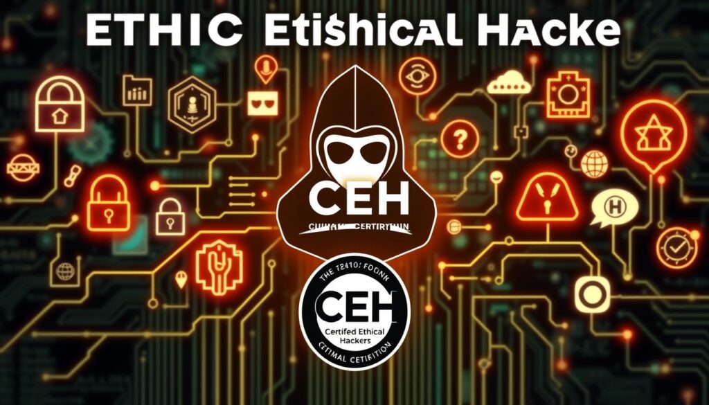 An image representing ethical hacking or the CEH certification logo.