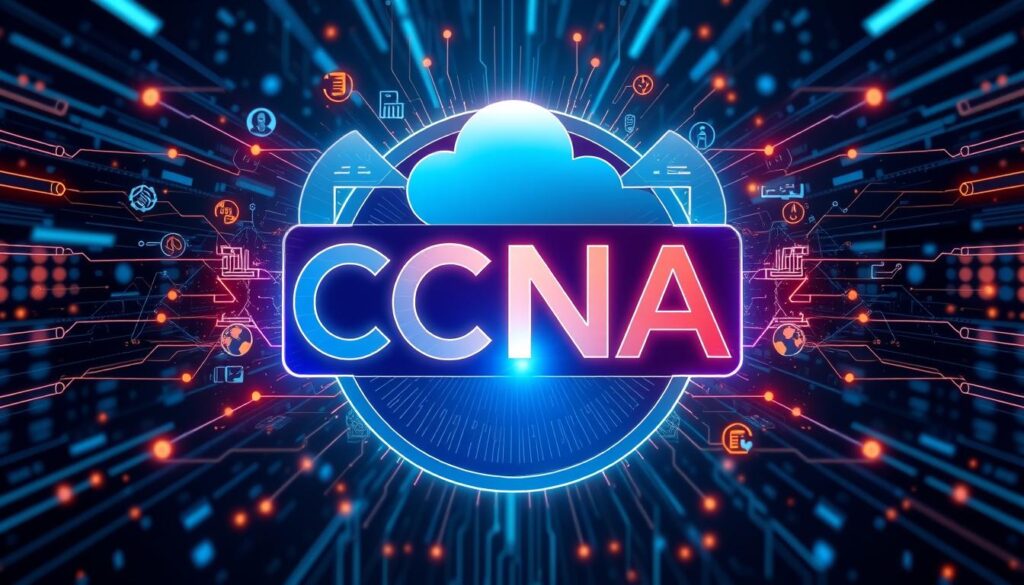 An image representing the CCNA certification logo or a related networking concept