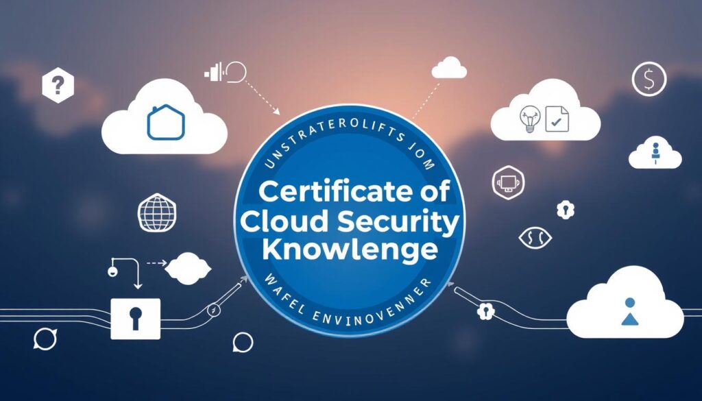 An image representing the Certificate of Cloud Security Knowledge logo or a related cloud security theme.