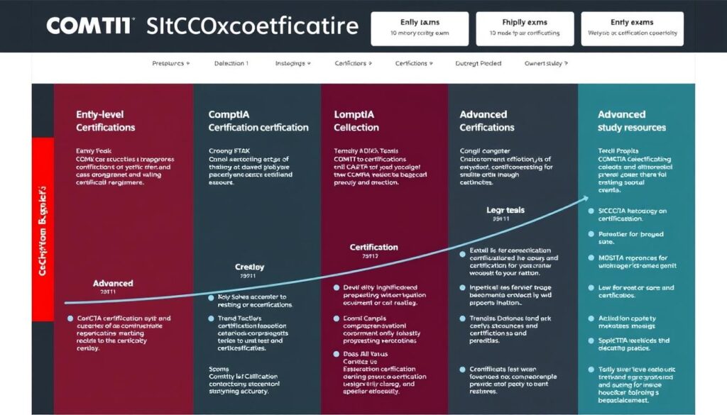 CompTIA certification path progression image