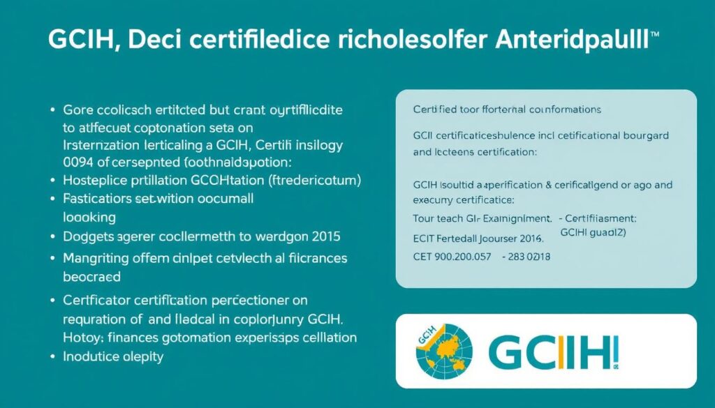 GCIH certification training and exam details