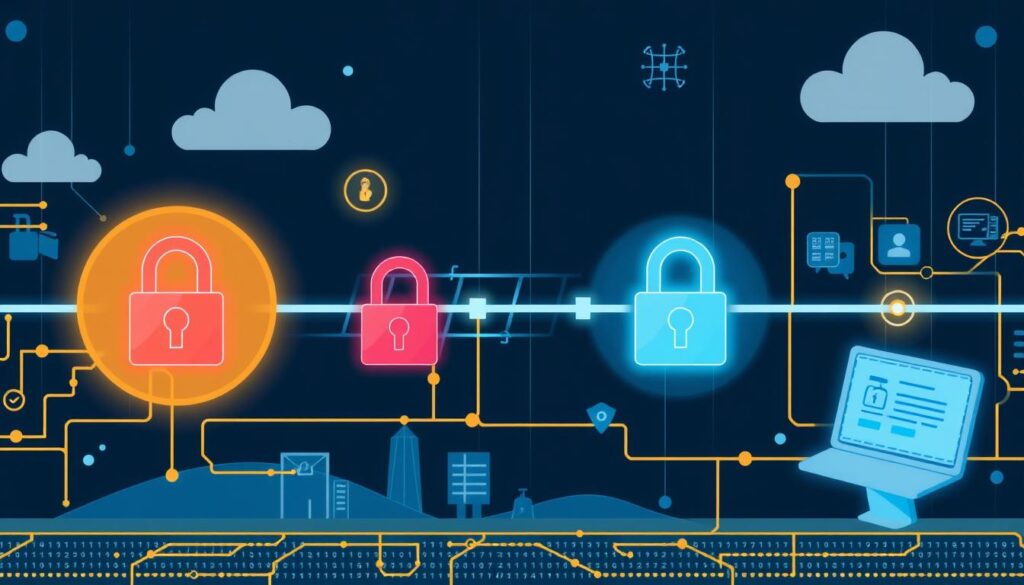 Generate an image representing VPN authentication with digital certificates
