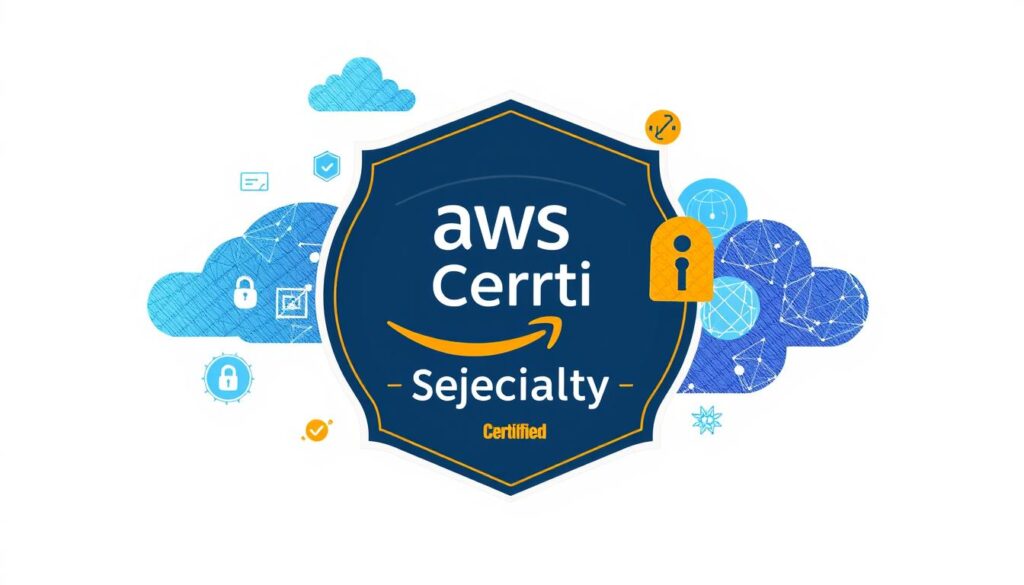 Generate an image representing the AWS Certified Security - Specialty certification logo or a related cloud security theme.
