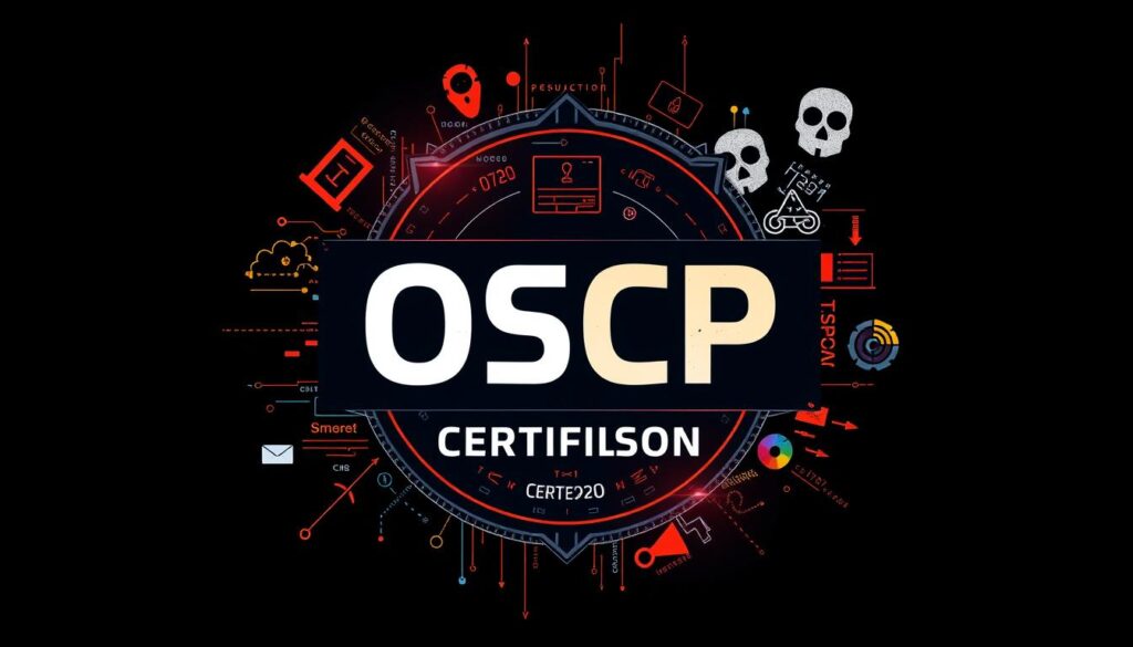 Generate an image representing the OSCP certification logo or related offensive security concepts.