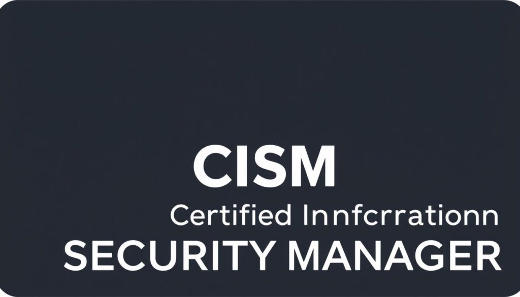 Get an image of a CISM certification logo.