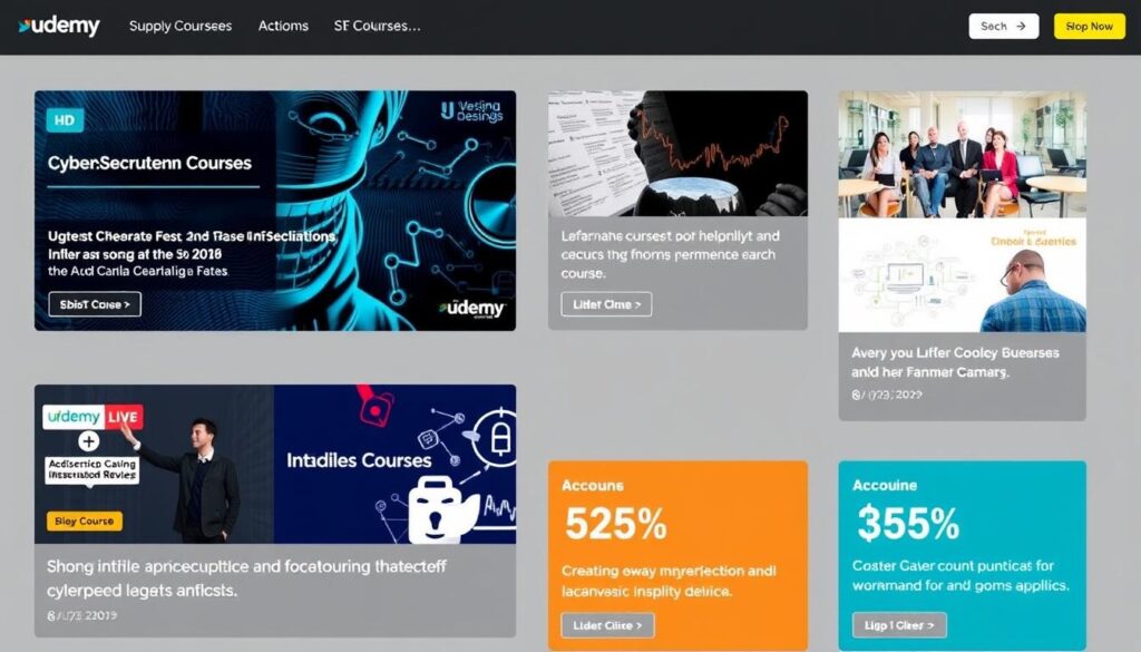 Image of Udemy cybersecurity courses with discounts