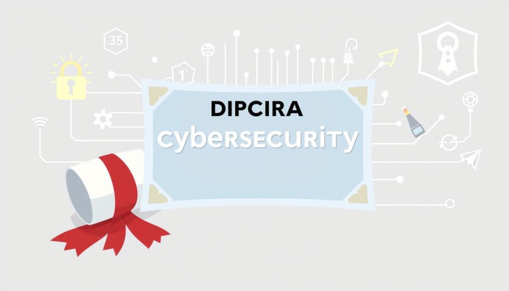 Image of a diploma in cybersecurity