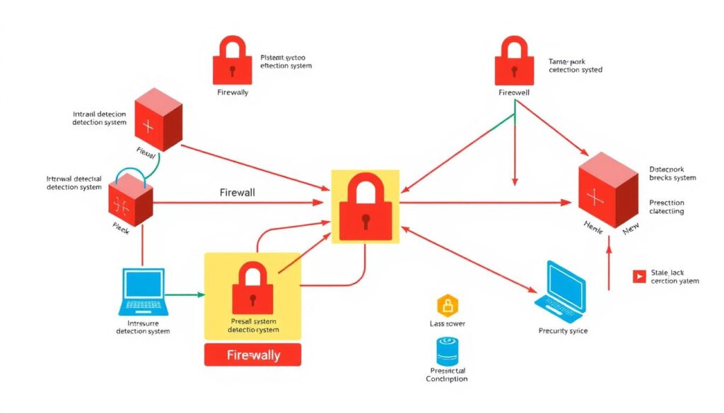 Image of a network security diagram