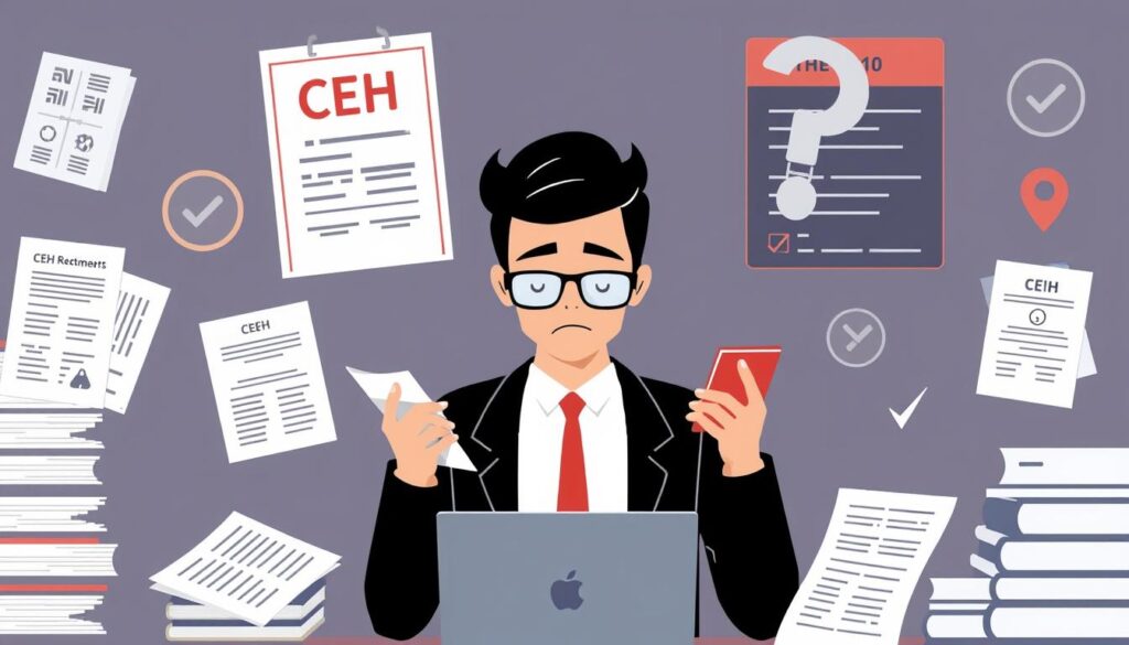 Image of a person calculating CEH certification costs
