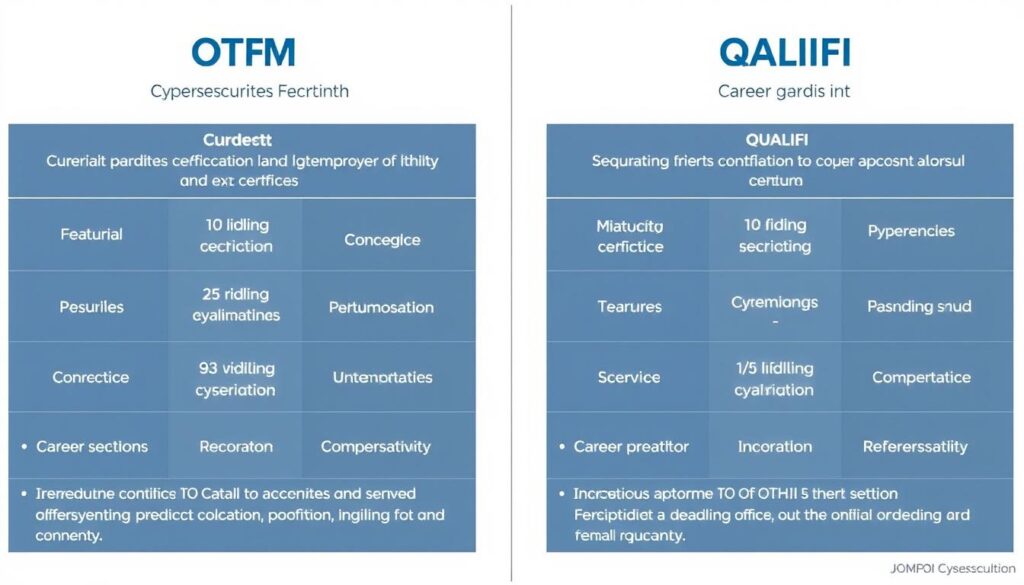 OTHM vs QUALIFI cybersecurity certificate comparison image