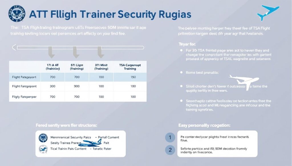 TSA Flight Training Security Program Fee Structure Image